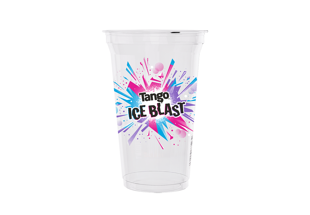 Tango Ice Blast 500ml Plastic Cup - Box of 1,000 (95mm Diameter)