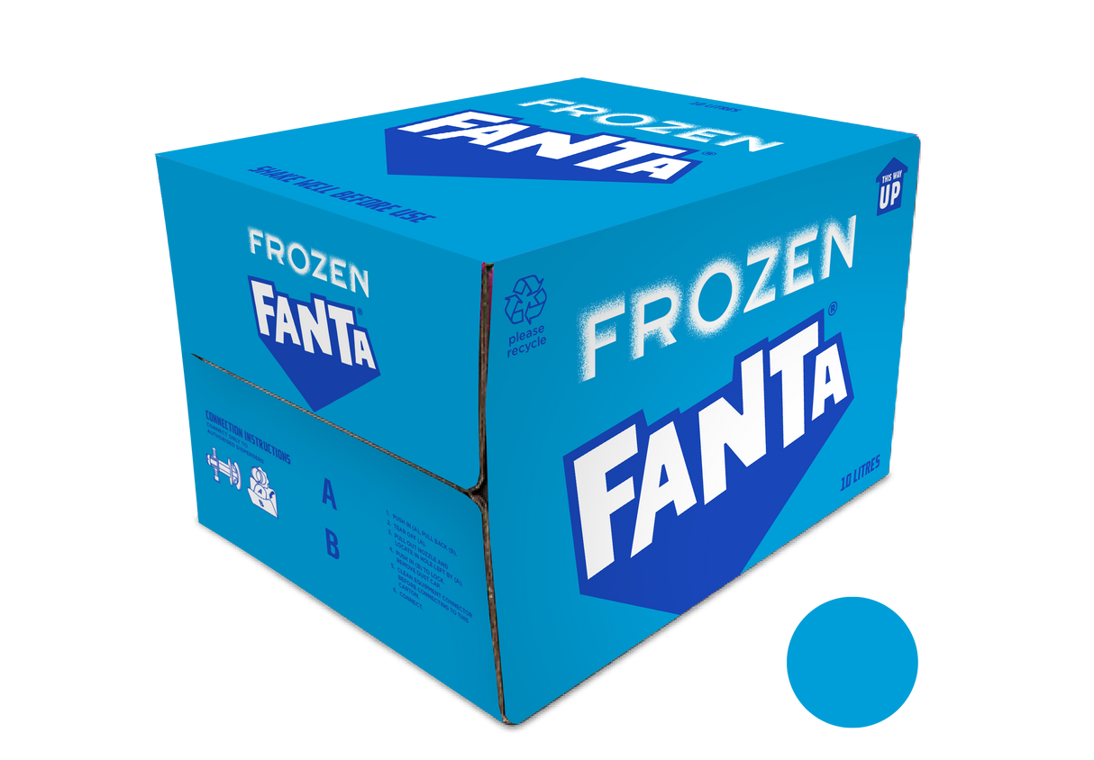 Fanta Frozen Blue Raspberry Premix 1x10L Bag-in-Box