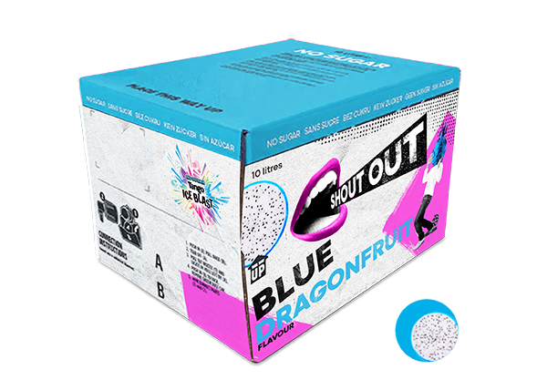 Tango Ice Blast  No Sugar Shout Dragonfruit Flavour Premix 1x10L Bag-in-Box