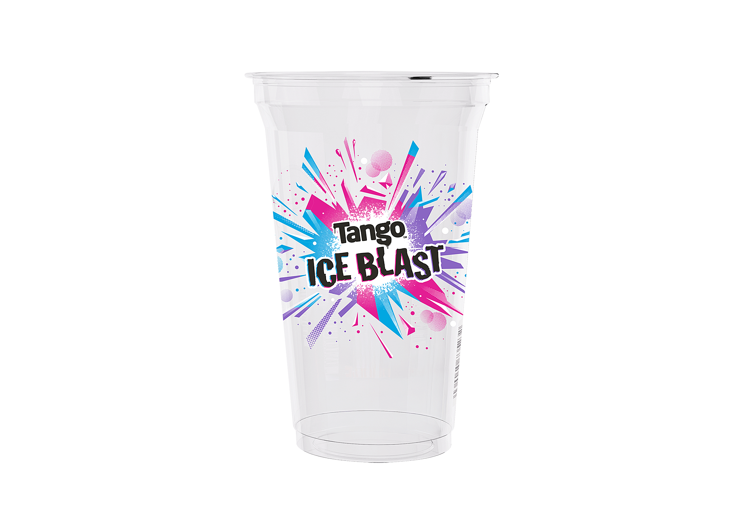 Tango Ice Blast 500ml Plastic Cup - Box of 1,000 (95mm Diameter)