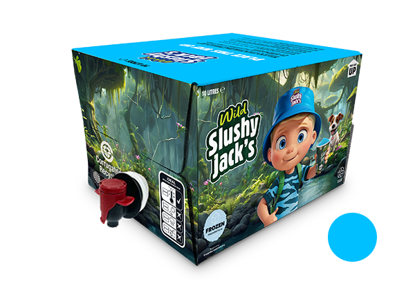 Wild Slushy Jack's Berry Blue Blizzard Flavour 1x 10L Manual-Fill Premix