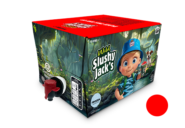 Slushy Jack's WIld Strawberry Drip Drop Flavour 1x 10L Manual-Fill Premix