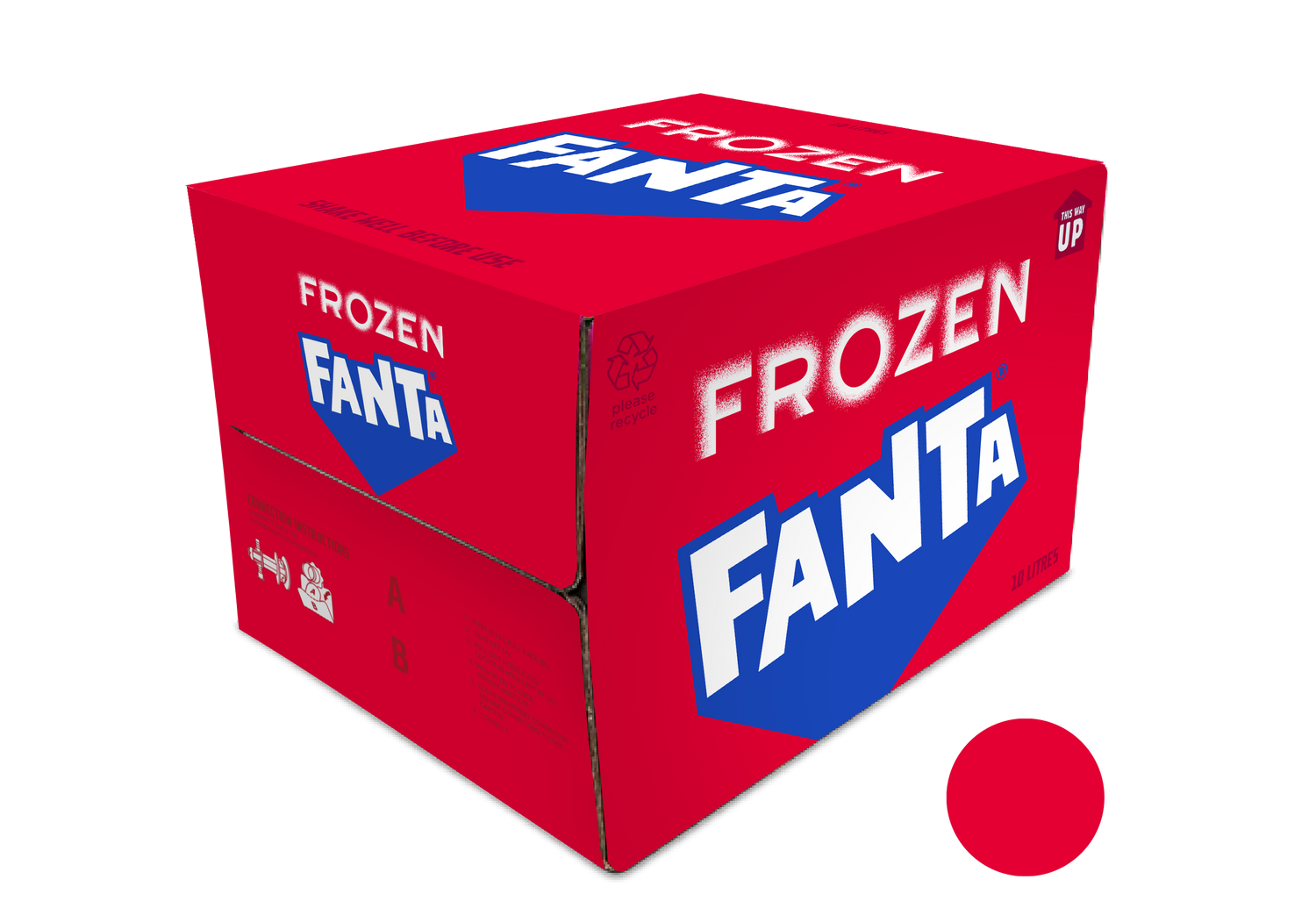 Fanta Frozen Strawberry Premix 1x10L Bag-in-Box