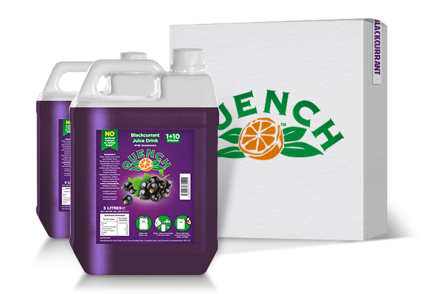 Quench Sans sucre ajouté Jus de cassis 1x 10 L Prémélange à remplissage manuel