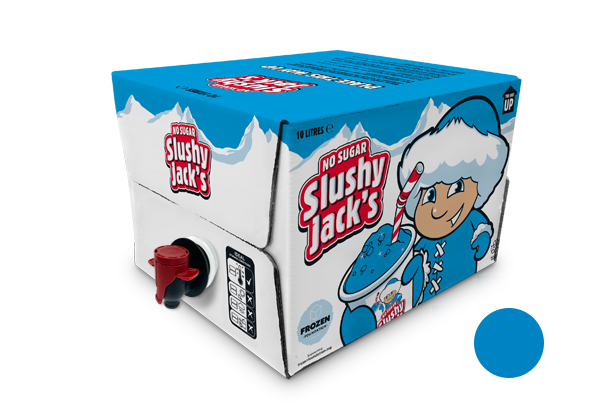 Sans sucre Slushy Jack's Saveur framboise bleue 1 x 10 L Prémélange à remplissage manuel