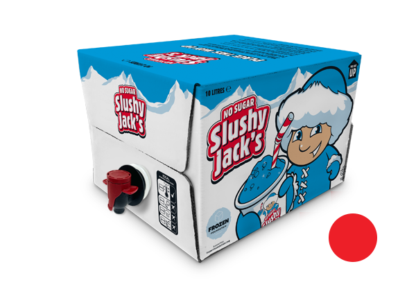 Sans sucre Slushy Jack's Saveur fraise 1 x 10 L Prémélange à remplissage manuel