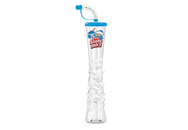 Slushy Jacks 500 ml Gobelet souvenir avec couvercle et paille - Boîte de 54
