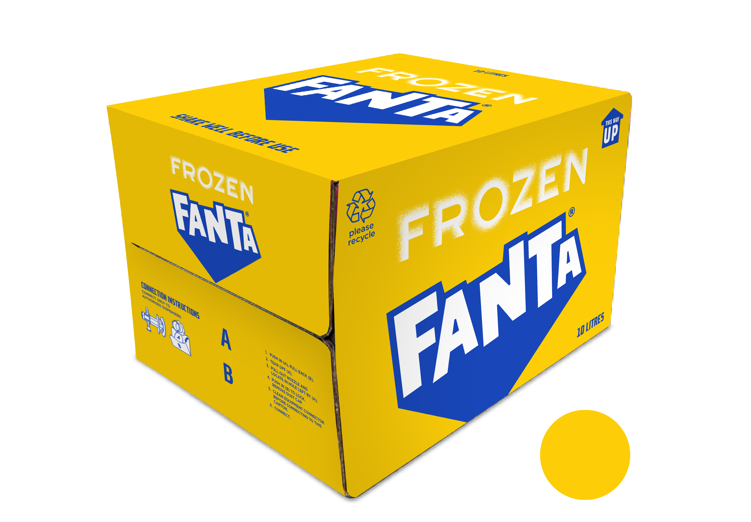 Fanta Frozen Lemon Premix 1x10L Bag-in-Box